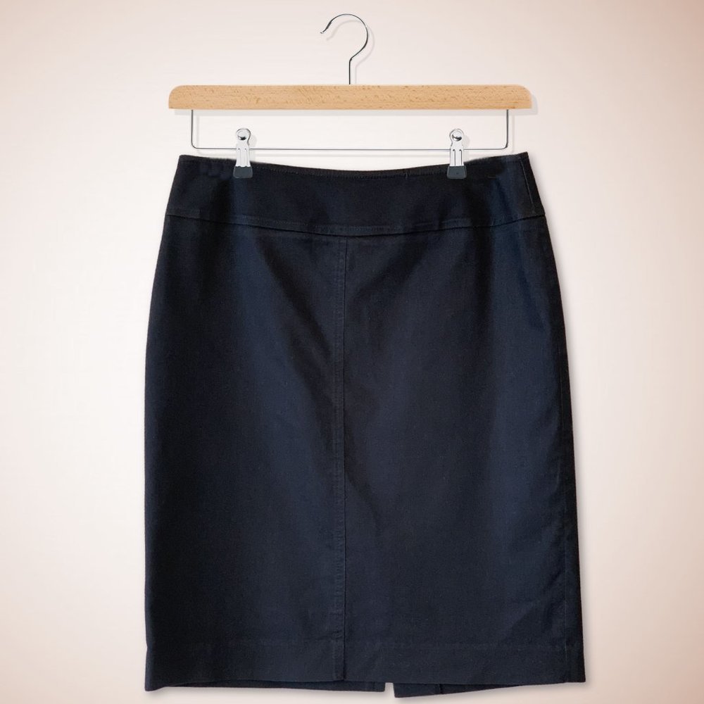 Dark Navy Blue Pencil Skirt